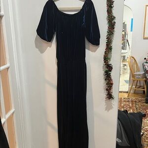 Old Navy Navy Blue Long Sleeve Dress